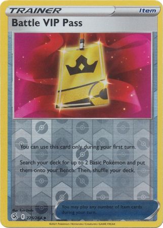 Battle VIP Pass Reverse Holo - 225/264 - Fusion Strike