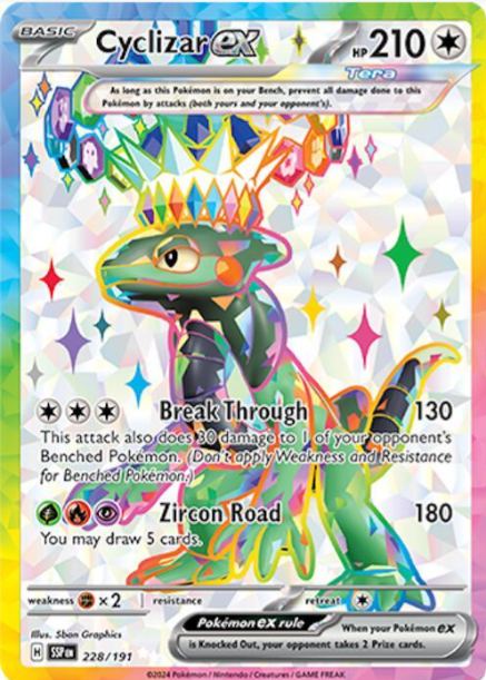 Cyclizar ex Full Art Tera - 228/191 - Surging Sparks