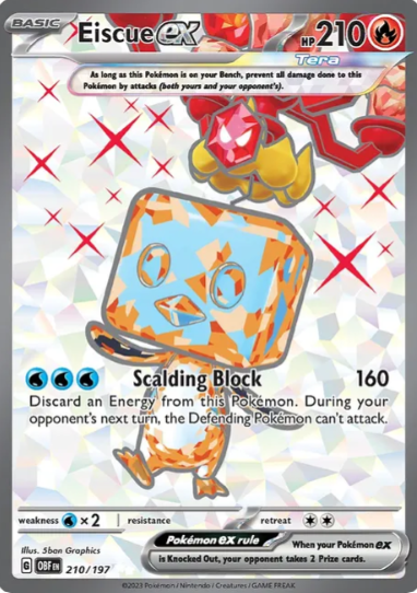 Eiscue ex Full Art Tera - 210/197 - Obsidian Flames