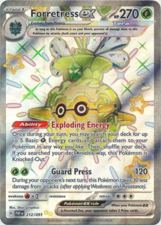Forretress ex Full Art Shiny - 212/091 - Paldean Fates