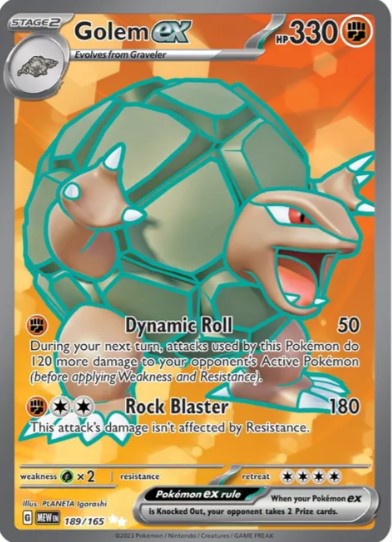 Golem ex Full Art - 189/165 - Scarlet & Violet 151