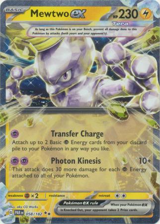 Mewtwo ex - 058/182 - Paradox Rift