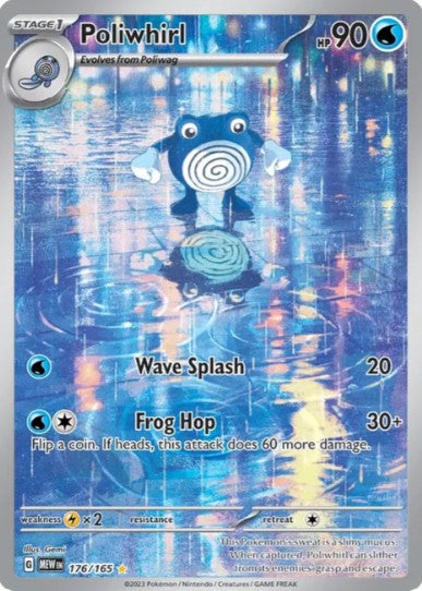 Poliwhirl Illustration Rare - 176/165 - Scarlet & Violet 151