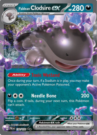 Paldean Clodsire ex - 130/193 - Paldea Evolved