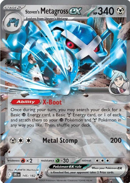 Steven's Metagross ex - 145/182 - Destined Rivals