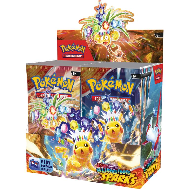 【英語版】Surging Sparks シュリンク付き未開封BOX Pokemon Card TCG Surging Sparks Half Booster Box (18 Packs