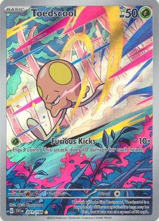 Toedscool Illustration Rare - 201/198 - Scarlet & Violet