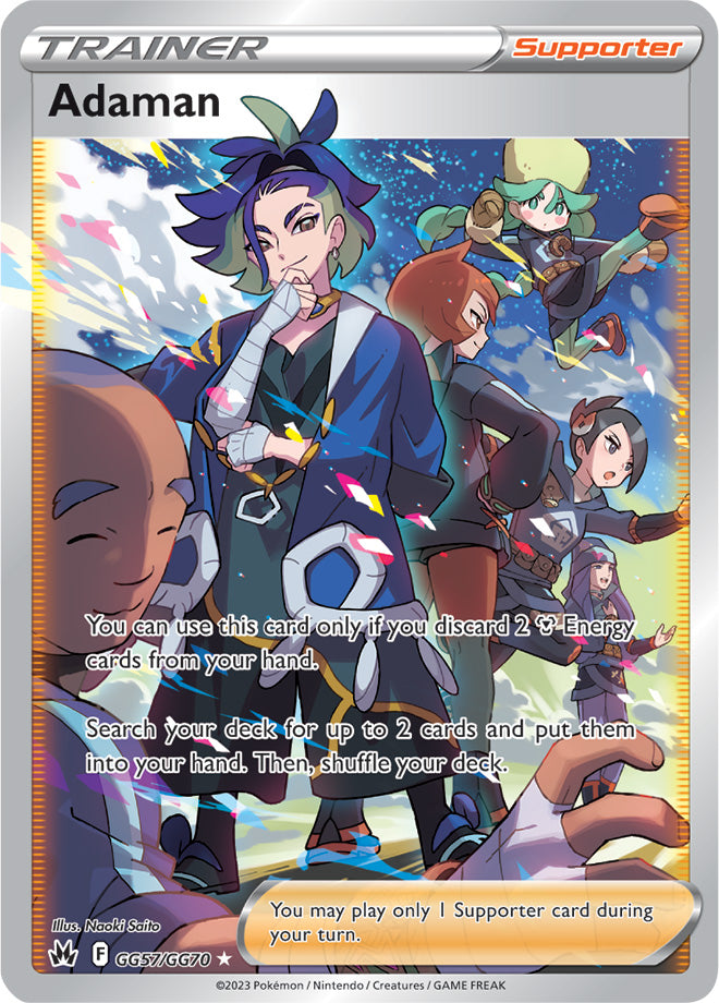 adaman pokemon card crown zenith Ultra Rare GG57 Then shuffle your deck.You Style:Emerald|Ruby Rubber PACK Triplet Beat sv1a