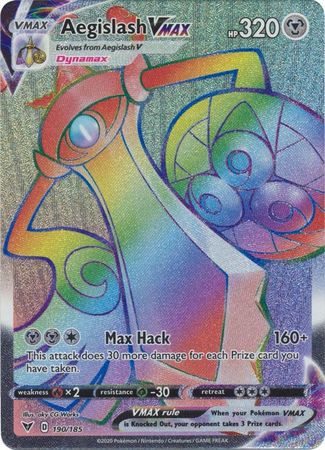 Aegislash Vmax Rainbow Rare - 190/185 - Vivid Voltage