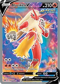 Blaziken V Full Art - 161/198 - Chilling Reign