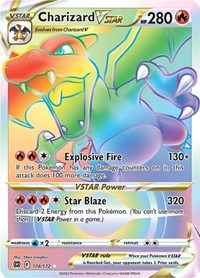 Charizard VSTAR Rainbow Rare - 174/172 - Brilliant Stars