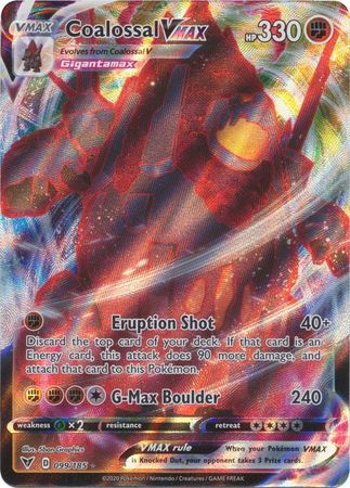 Coalossal VMAX - 99/185 - Vivid Voltage The Colosseum Coalossal VMAX - 99/185 - Vivid Voltage The Colosseum