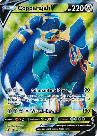 Copperajah V Full Art - 187/192 - Rebel Clash