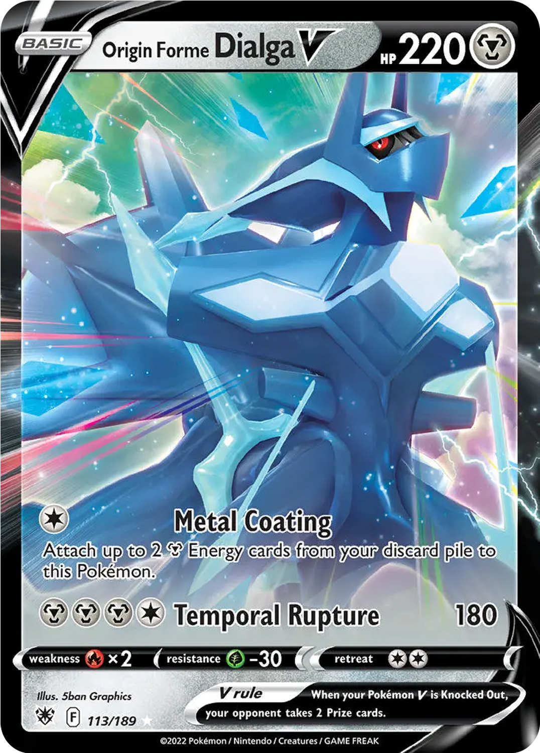 Origin Forme Dialga V - 113/189 - Astral Radiance