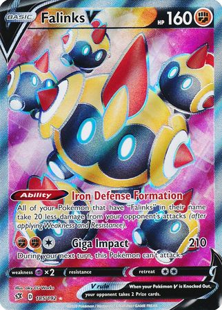 Falinks V Full Art - 185/192 - Rebel Clash