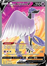 Galarian Articuno V Full Art - 169/198 - Chilling Reign