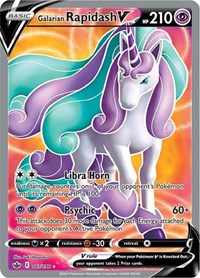 Galarian Rapidash V Full Art - 167/198 - Chilling Reign