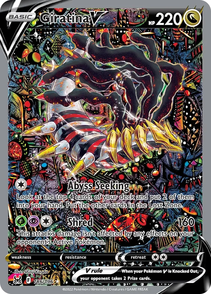 Giratina V Alternate Art - 186/196 - Lost Origin