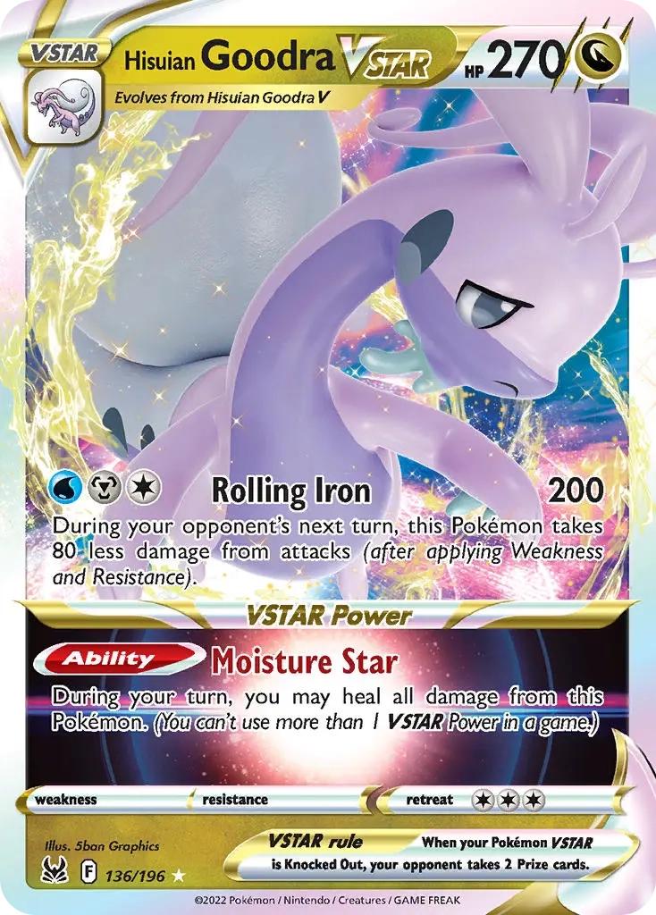 HIsuian Goodra VSTAR - 136/196 - Lost Origin