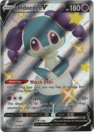 Indeedee V Shiny Full Art - SV114/SV122 - Shining Fates