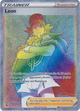 Leon Rainbow Rare - 195/185 - Vivid Voltage