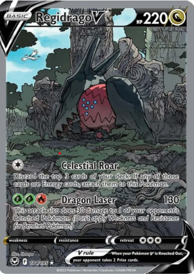 Regidrago V Alternate Art - 184/195 - Silver Tempest