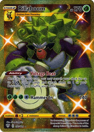 Rillaboom Secret Rare - 197/189 - Darkness Ablaze
