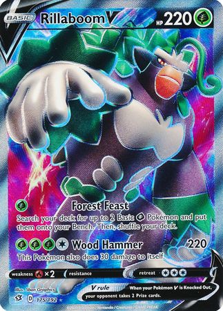 Rillaboom V Full Art - 175/192 - Rebel Clash