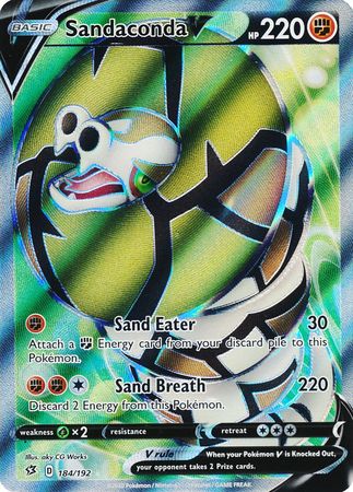 Sandaconda V Full Art - 184/192 - Rebel Clash