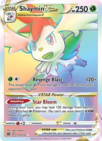 Shaymin V-star rainbow Rare173/172 