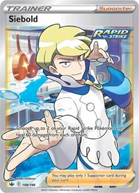 Siebold Full Art - 198/198 - Chilling Reign