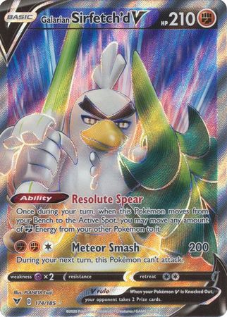Galarian Sirfetch'd V Full Art - 174/185 - Vivid Voltage The Colosseum Galarian Sirfetch'd V Full Art - 174/185 - Vivid Voltage The Colosseum