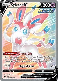 Sylveon V Full Art - 183/203 - Evolving Skies