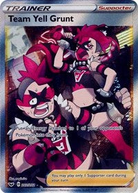 Team Yell Grunt Full Art - 202/202 - Sword & Shield Base