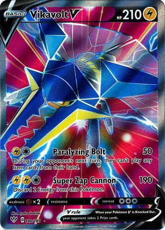 Vikavolt V Full Art - 180/189 - Darkness Ablaze