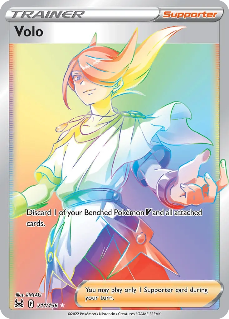 Volo Rainbow Rare - 211/196 - Lost Origin
