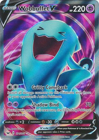 Wobbuffet V Full Art - 191/202 - Sword & Shield Base