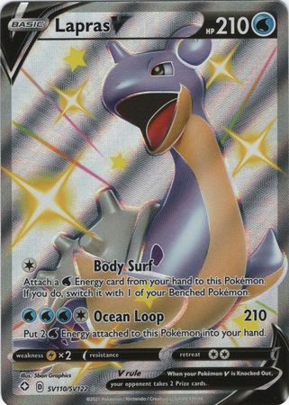 Lapras V Shiny Full Art - SV110/SV122 - Shining Fates