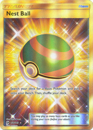Nest Ball Secret Rare - 158/149 - Sun and Moon Base Set