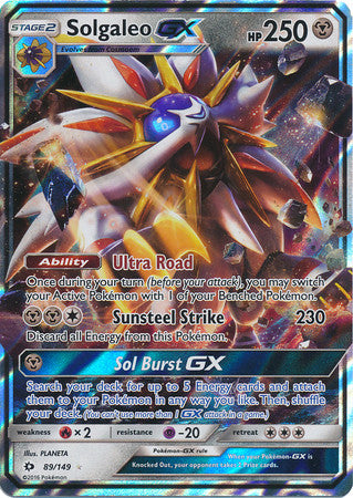 Solgaleo GX - 89/149 - Sun and Moon Base Set