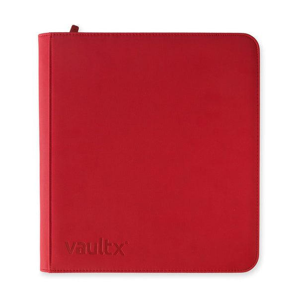 VaultX 12-Pocket Exo-Tec Zip Binder (Fire Red)