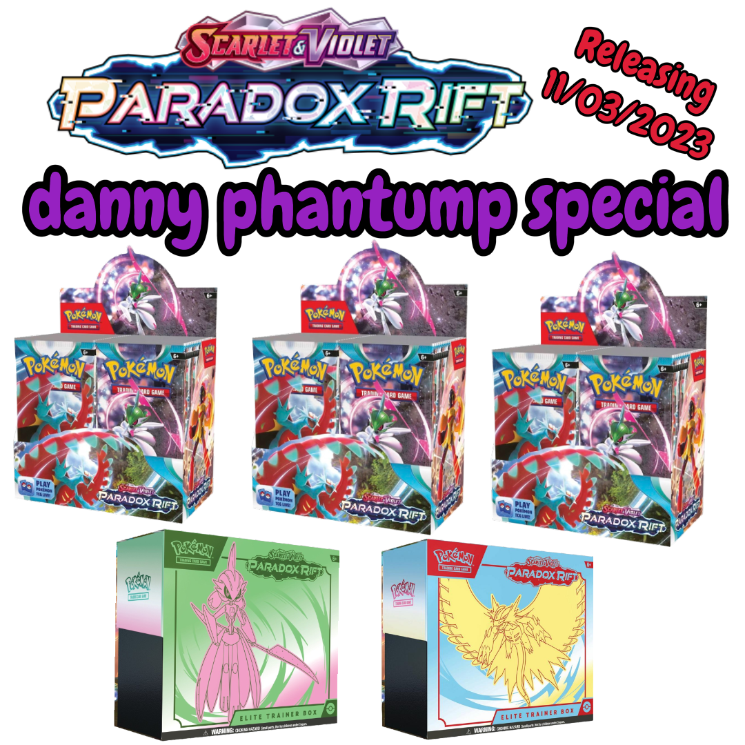 The Danny Phantump Paradox Rift Special - 3 Booster Boxes, 1 of EACH ETB (Preorder)