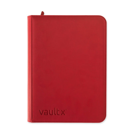 VaultX 9-Pocket Exo-Tec Zip Binder (Fire Red)