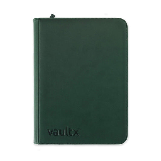 VaultX 9-Pocket Exo-Tec Zip Binder (Forest Green)