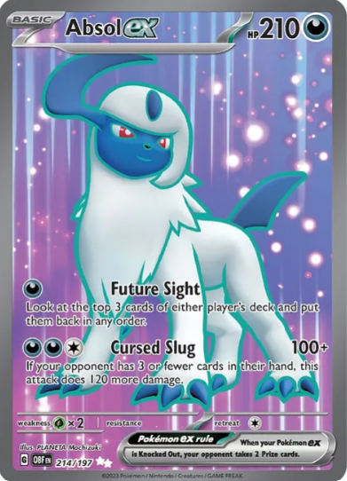 Absol ex Full Art - 214/197 - Obsidian Flames