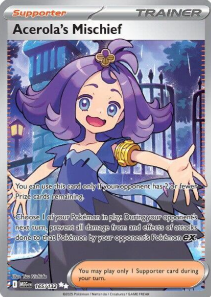 Acerola's Mischief Full Art - 165/132 - Mega Evolution