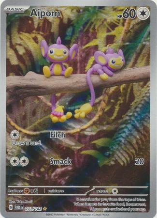 Aipom Illustration Rare - 211/182 - Paradox Rift
