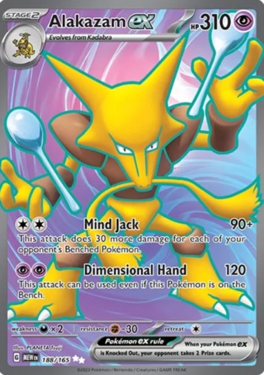 Alakazam ex Full Art - 188/165 - Scarlet & Violet 151