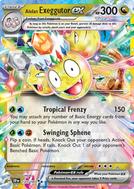 Alolan Exeggutor ex - 133/191 - Surging Sparks