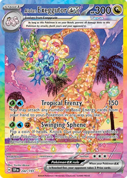 Alolan Exeggutor ex Special Illustration Rare - 242/191 - Surging Sparks